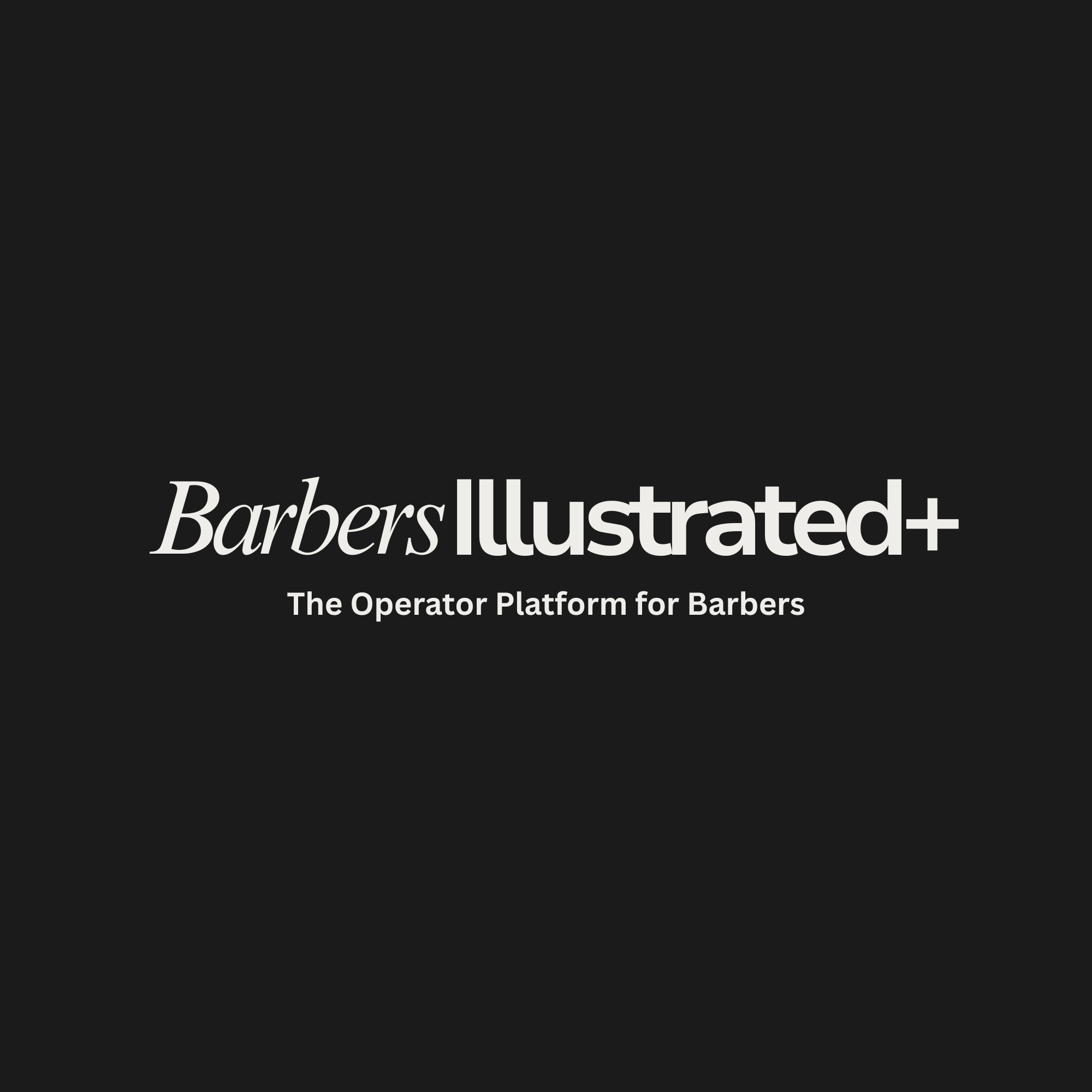 BarbersIllustrated+ Membership Platform Logo